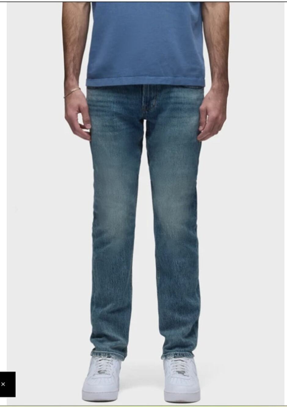 Hudson Men's Blake Slim Straight Jean Dark Wash Size 32
